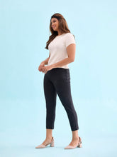 Load image into Gallery viewer, Go Colors Black Roma Stripes Formal Pant
