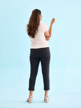 Load image into Gallery viewer, Go Colors Black Roma Stripes Formal Pant
