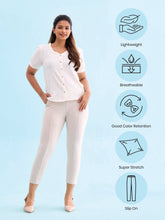 Load image into Gallery viewer, Go Colors Cream Roma Ponte Pants
