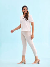Load image into Gallery viewer, Go Colors Cream Roma Ponte Pants
