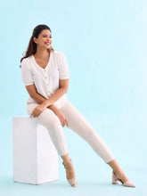 Load image into Gallery viewer, Go Colors Cream Roma Ponte Pants
