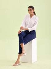 Load image into Gallery viewer, Go Colors Navy Roma Ponte Pants
