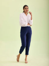Load image into Gallery viewer, Go Colors Navy Roma Ponte Pants

