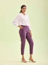 Load image into Gallery viewer, Go Colors Purple Roma Ponte Pants

