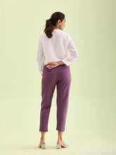 Load image into Gallery viewer, Go Colors Purple Roma Ponte Pants
