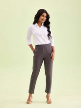 Load image into Gallery viewer, Go Colors Silver Grey Roma Ponte Pants
