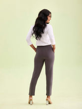 Load image into Gallery viewer, Go Colors Silver Grey Roma Ponte Pants
