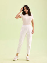 Load image into Gallery viewer, Go Colors White Roma Ponte Pants
