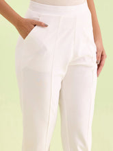 Load image into Gallery viewer, Go Colors White Roma Ponte Pants
