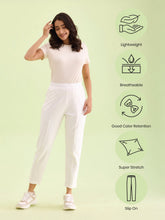 Load image into Gallery viewer, Go Colors White Roma Ponte Pants
