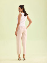 Load image into Gallery viewer, Go Colors Beige Crepe Tapered Trouser
