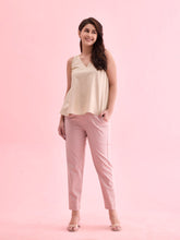 Load image into Gallery viewer, Go Colors Baby Pink Woven Cotton Stretch Chino Pants
