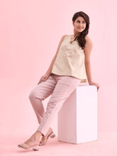 Load image into Gallery viewer, Go Colors Baby Pink Woven Cotton Stretch Chino Pants
