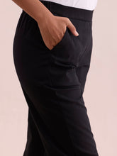 Load image into Gallery viewer, Go Colors Black Woven Cotton Stretch Chino Pants
