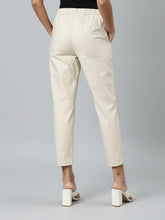 Load image into Gallery viewer, Go Colors Cream Woven Cotton Stretch Chino Pants
