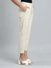 Load image into Gallery viewer, Go Colors Cream Woven Cotton Stretch Chino Pants
