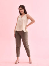 Load image into Gallery viewer, Go Colors Olive Green Woven Cotton Stretch Chino Pants
