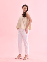 Load image into Gallery viewer, Go Colors White Woven Cotton Stretch Chino Pants
