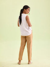 Load image into Gallery viewer, Go Colors Antique Gold Poly Modal Metallic Pants
