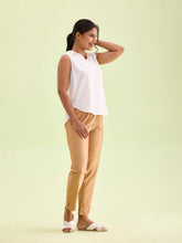 Load image into Gallery viewer, Go Colors Antique Gold Poly Modal Metallic Pants
