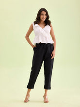 Load image into Gallery viewer, Go Colors Black Poly Modal Metallic Pants
