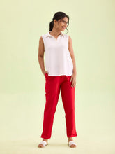 Load image into Gallery viewer, Go Colors Cherry Poly Modal Metallic Pants

