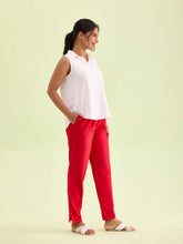 Load image into Gallery viewer, Go Colors Cherry Poly Modal Metallic Pants
