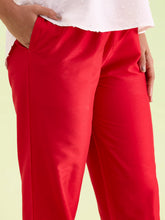 Load image into Gallery viewer, Go Colors Cherry Poly Modal Metallic Pants
