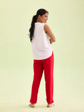 Load image into Gallery viewer, Go Colors Cherry Poly Modal Metallic Pants
