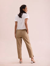 Load image into Gallery viewer, Go Colors Gold Poly Modal Metallic Pants
