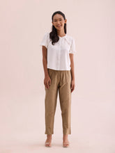 Load image into Gallery viewer, Go Colors Gold Poly Modal Metallic Pants
