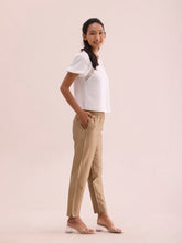 Load image into Gallery viewer, Go Colors Gold Poly Modal Metallic Pants
