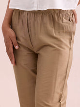 Load image into Gallery viewer, Go Colors Gold Poly Modal Metallic Pants
