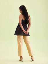 Load image into Gallery viewer, Go Colors Light Gold Poly Modal Metallic Pants
