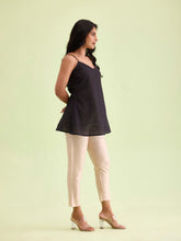 Load image into Gallery viewer, Go Colors Medium Beige Poly Modal Metallic Pants
