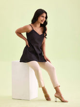 Load image into Gallery viewer, Go Colors Medium Beige Poly Modal Metallic Pants
