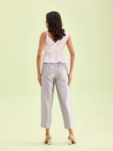 Load image into Gallery viewer, Go Colors Silver Poly Modal Metallic Pants
