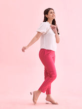 Load image into Gallery viewer, Go Colors Young Fuchsia Poly Modal Metallic Pants
