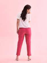 Load image into Gallery viewer, Go Colors Young Fuchsia Poly Modal Metallic Pants

