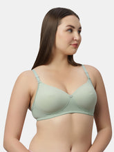 Load image into Gallery viewer, Sonari Lightly Padded  Medium Coverage Nylon Spandex Fashion Lace Bra | Wire Free Removable Straps - SMT012
