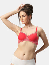 Load image into Gallery viewer, Sonari Lightly Padded Full Coverage Seamless Nylon T-Shirt Bra with Adjustable Straps – CHARMIS
