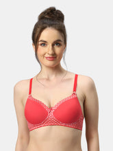 Load image into Gallery viewer, Sonari Lightly Padded Full Coverage Seamless Nylon T-Shirt Bra with Adjustable Straps – CHARMIS
