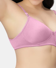 Load image into Gallery viewer, Sonari Padded Medium Coverage Cotton Polyester Wirefree T-Shirt Bra with Adjustable Straps – 007
