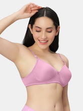 Load image into Gallery viewer, Sonari Padded Medium Coverage Cotton Polyester Wirefree T-Shirt Bra with Adjustable Straps – 007
