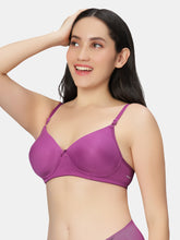 Load image into Gallery viewer, Sonari Padded Medium Coverage Cotton Polyester Wirefree T-Shirt Bra with Adjustable Straps – 007
