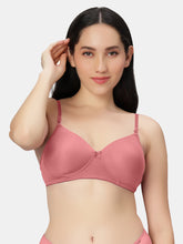 Load image into Gallery viewer, Sonari Padded Medium Coverage Cotton Polyester Wirefree T-Shirt Bra with Adjustable Straps – 007
