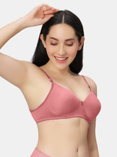 Load image into Gallery viewer, Sonari Padded Medium Coverage Cotton Polyester Wirefree T-Shirt Bra with Adjustable Straps – 007
