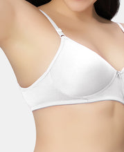 Load image into Gallery viewer, Sonari Padded Medium Coverage Cotton Polyester Wirefree T-Shirt Bra with Adjustable Straps – 007
