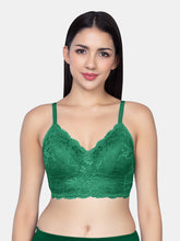 Load image into Gallery viewer, Sonari Padded Wirefree Full Coverage Lace Bra in Nylon Elastane – SONET
