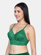 Load image into Gallery viewer, Sonari Padded Wirefree Full Coverage Lace Bra in Nylon Elastane – SONET
